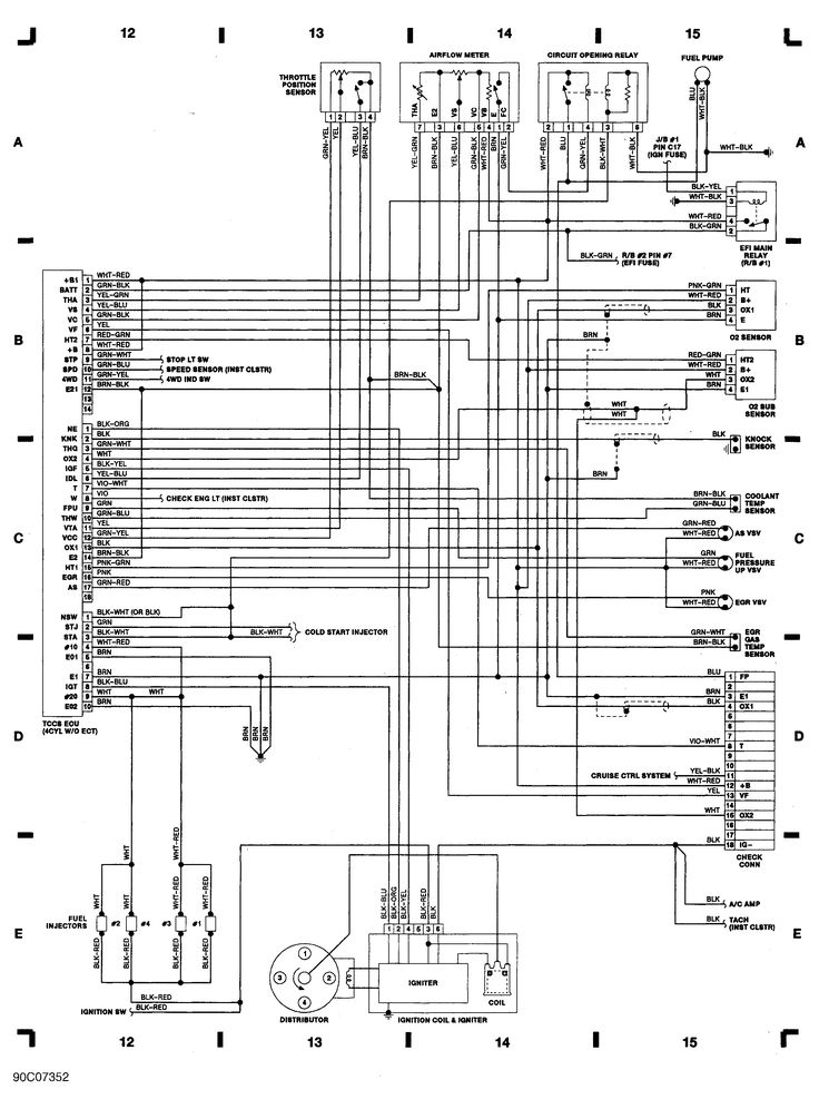 1993 Toyota Pickup Wiring Diagram Electrical Wiring Diagram Toyota  - Ram Stereo Wiring Diagram