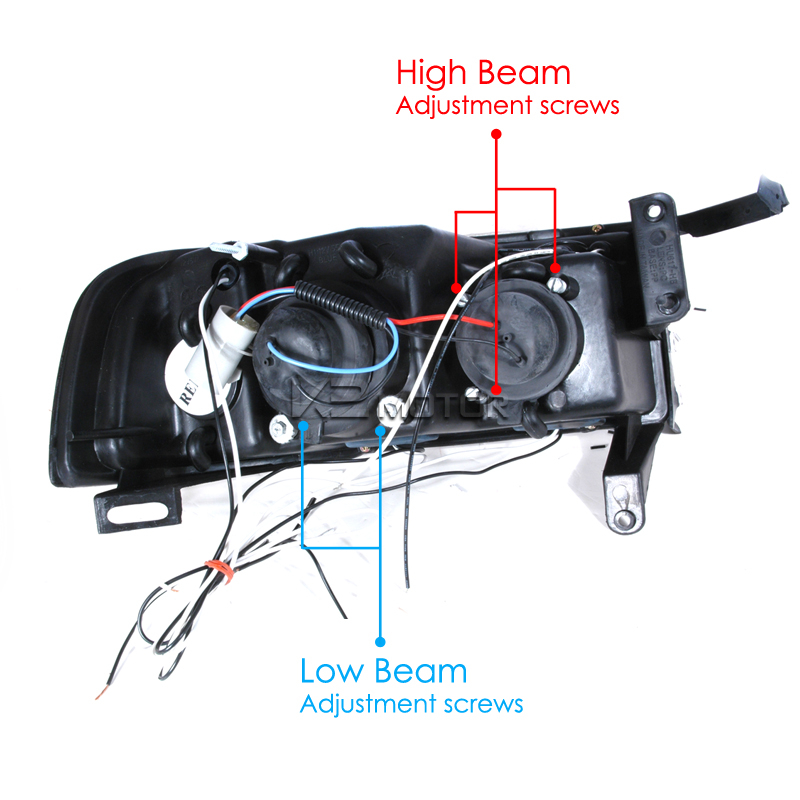 1994 2001 Dodge Ram Sport Chrome LED Halo Projector Headlights With  - 2001 Dodge RAM Charging Wiring Diagram