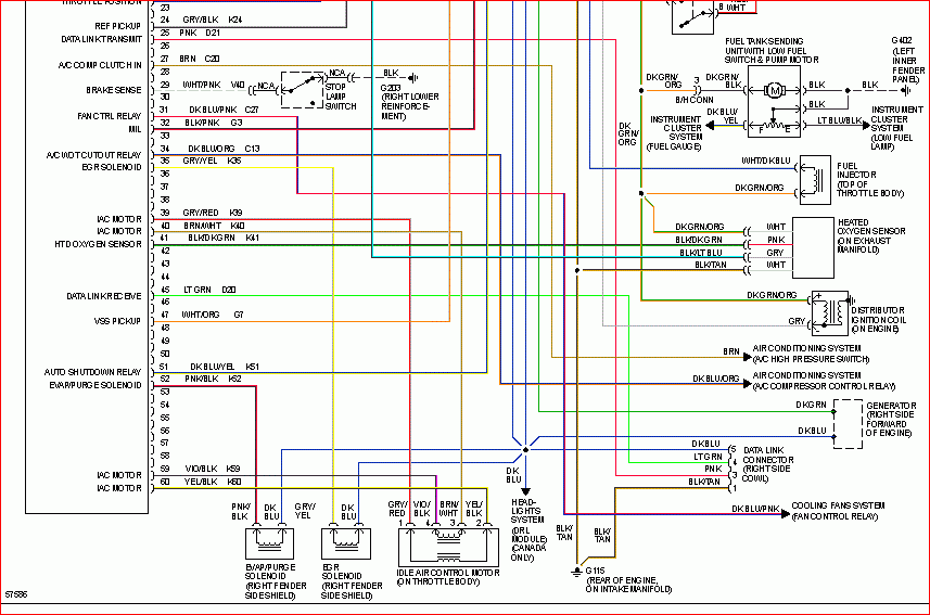 1996 Dodge Dakota Radio Wiring Color Diagram Diagram Panah