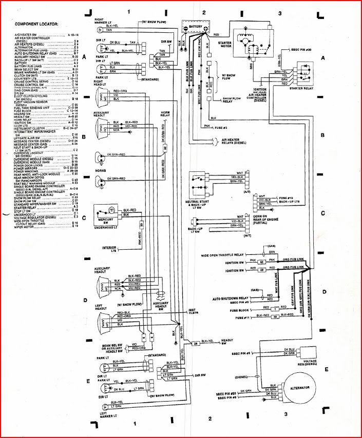 1997 Dodge Ram 1500 Alternator Wiring Diagram Collection Wiring  - 97 Dodge RAM 1500 Alternator Wiring Diagram