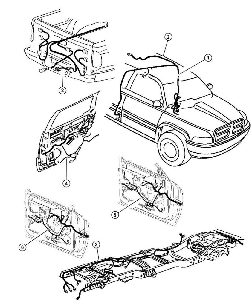 1997 Dodge Ram 1500 Wiring Trailer Tow 56021859 Mopar Parts  - 1997 Dodge RAM 1500 Wiring Harness Diagram