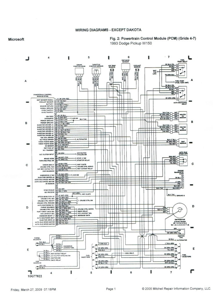 1998 Dodge Ram 1500 Wiring Schematic Free Wiring Diagram