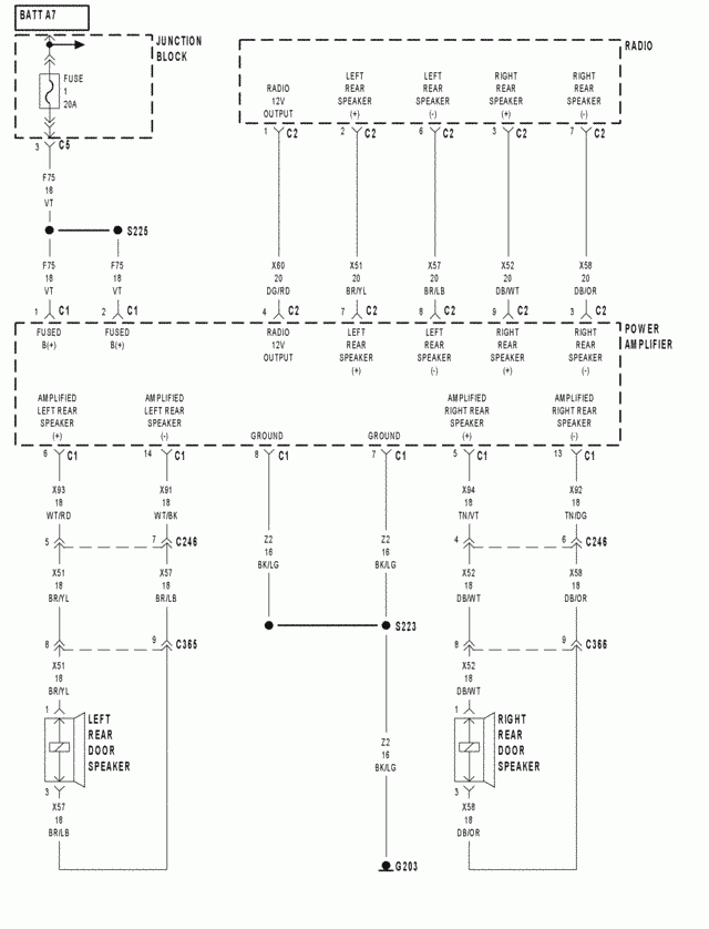 2000 Dodge Dakota Sport Radio Wiring Diagram Wiring Diagram And