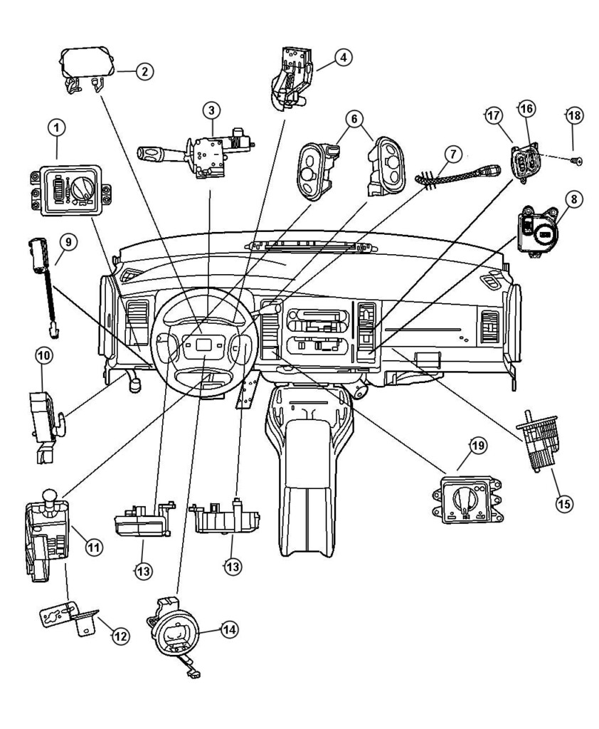 2001 Dodge Ram 1500 Switch Ignition Steering Column Tilt  - 2001 Dodge RAM 1500 Steering Column Wiring Diagram