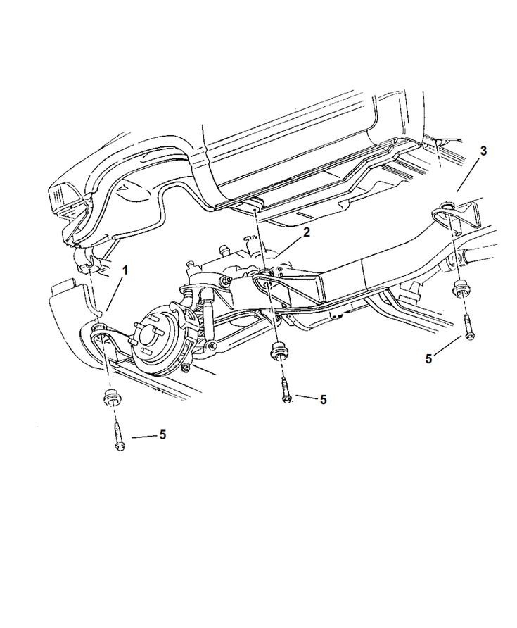 2001 Dodge Ram 2500 Quad Club Cab Body Hold Down Front End Mounting  - 2001 Dodge RAM Charging Wiring Diagram