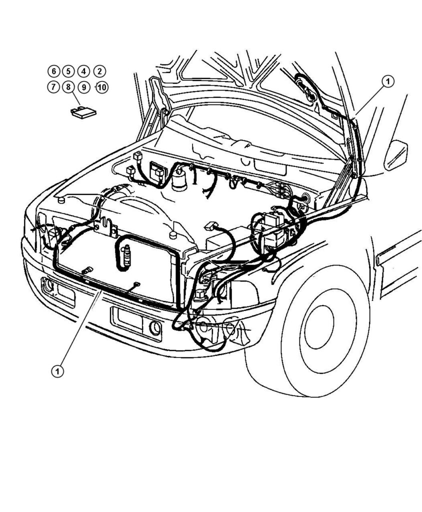 2001 Dodge Ram 3500 Flasher Turn Signal Hazard Flasher 56007348  - 2001 Dodge RAM Instrument Panel Wiring Diagram