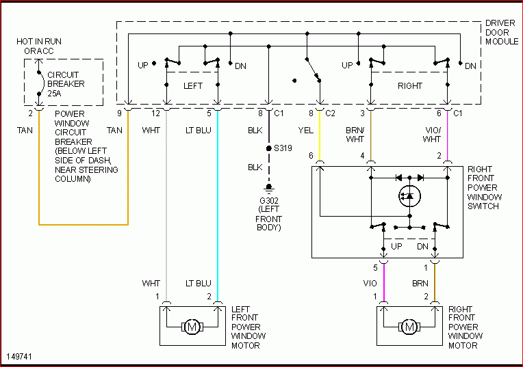 2002 Dodge Ram 1500 4 7L Power Windows Will Not Work At Any Door I  - 2001 Dodge RAM 1500 Power Window Wiring Diagram