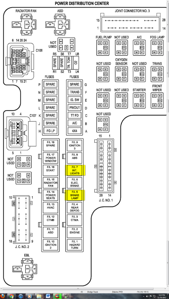 2002 Dodge Ram 1500 5 9 Hood Light Wiring Diagram - 2002 Dodge RAM Wiring Diagram