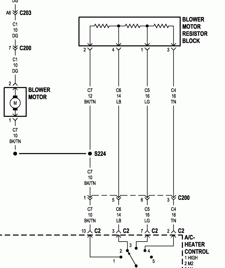 2002 Dodge Ram Blower Motor Not Working The Blower Motor For The  - 1997 Dodge RAM 1500 Blower Fan Wiring Diagram