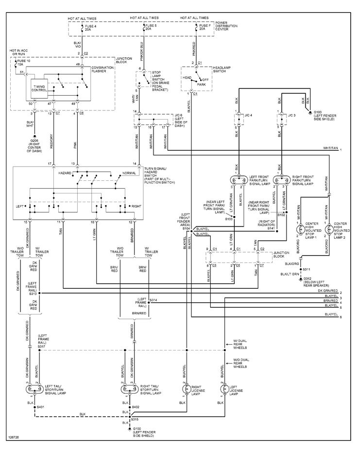 2003 Dodge Ram Tail Light Wiring Diagram Dodge Ram 1500 Ram 1500