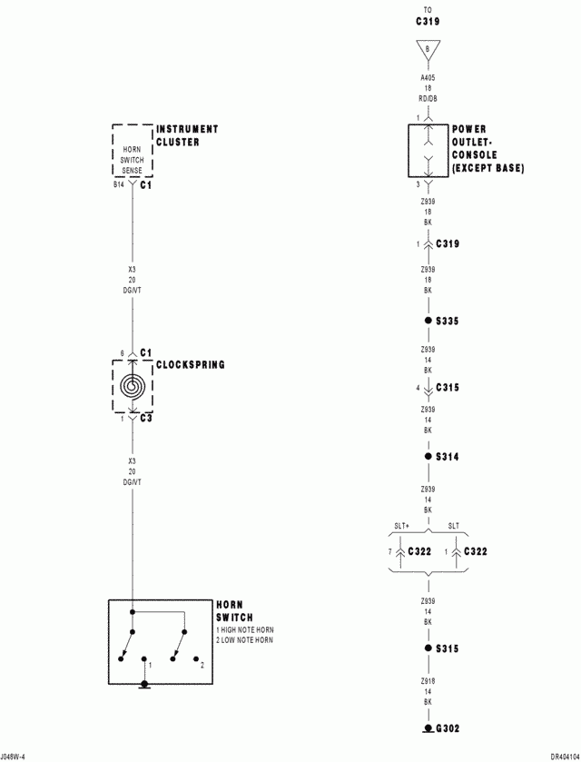 2004 Dodge Ram 1500 5 7 L Horn Blows For No Reason Horn Switch In  - 2004 Dodge RAM 1500 5.7 L Wiring Diagram