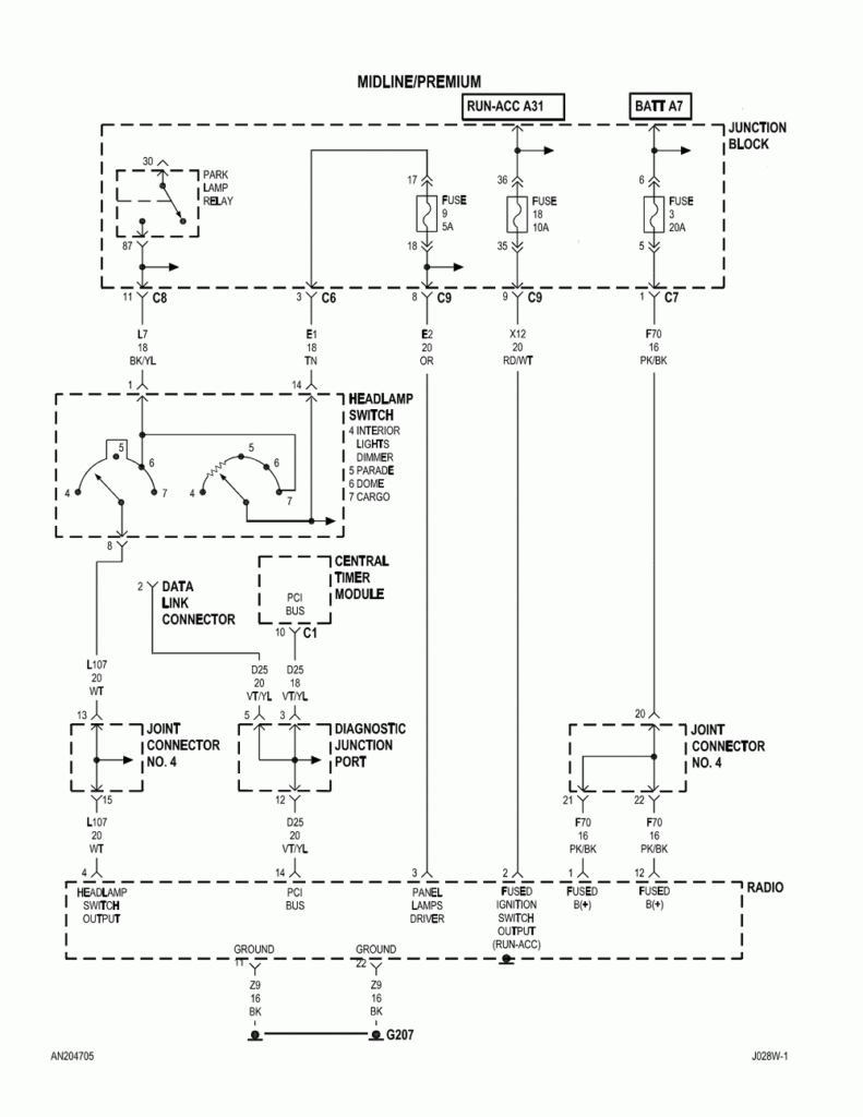 2005 Dodge Dakota Radio Wiring Diagram Pictures Wiring Collection