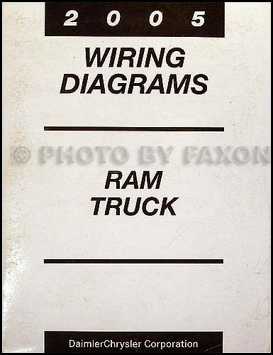 2005 Dodge Ram Truck Wiring Diagram Manual Original