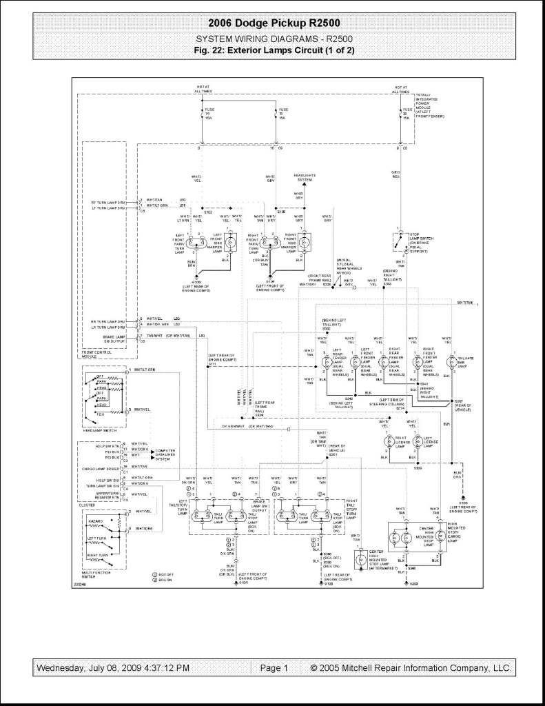 2006 Dodge Ram 3500 Tipm Wiring Diagram - 2006 Ram Wiring Diagram