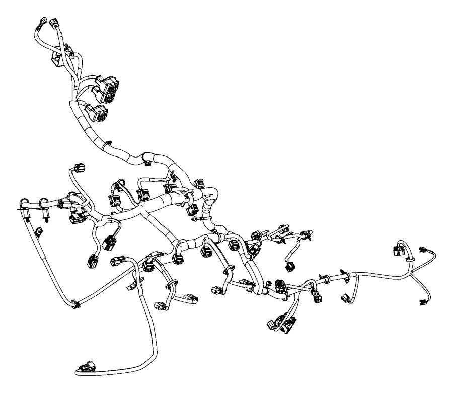 2008 Dodge Ram 1500 Wiring Engine Powertrain Mopar Gas Electrical  - 2008 Ram Ignition Wiring Diagram