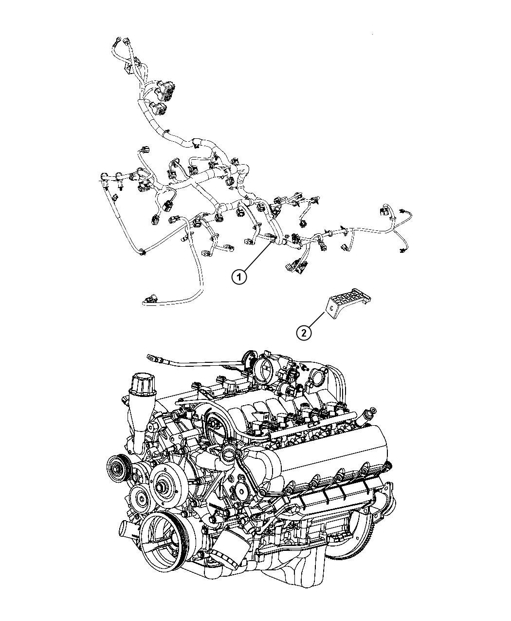 2010 Dodge Ram 1500 Wiring Engine dh5 68060775AB Myrtle Beach SC