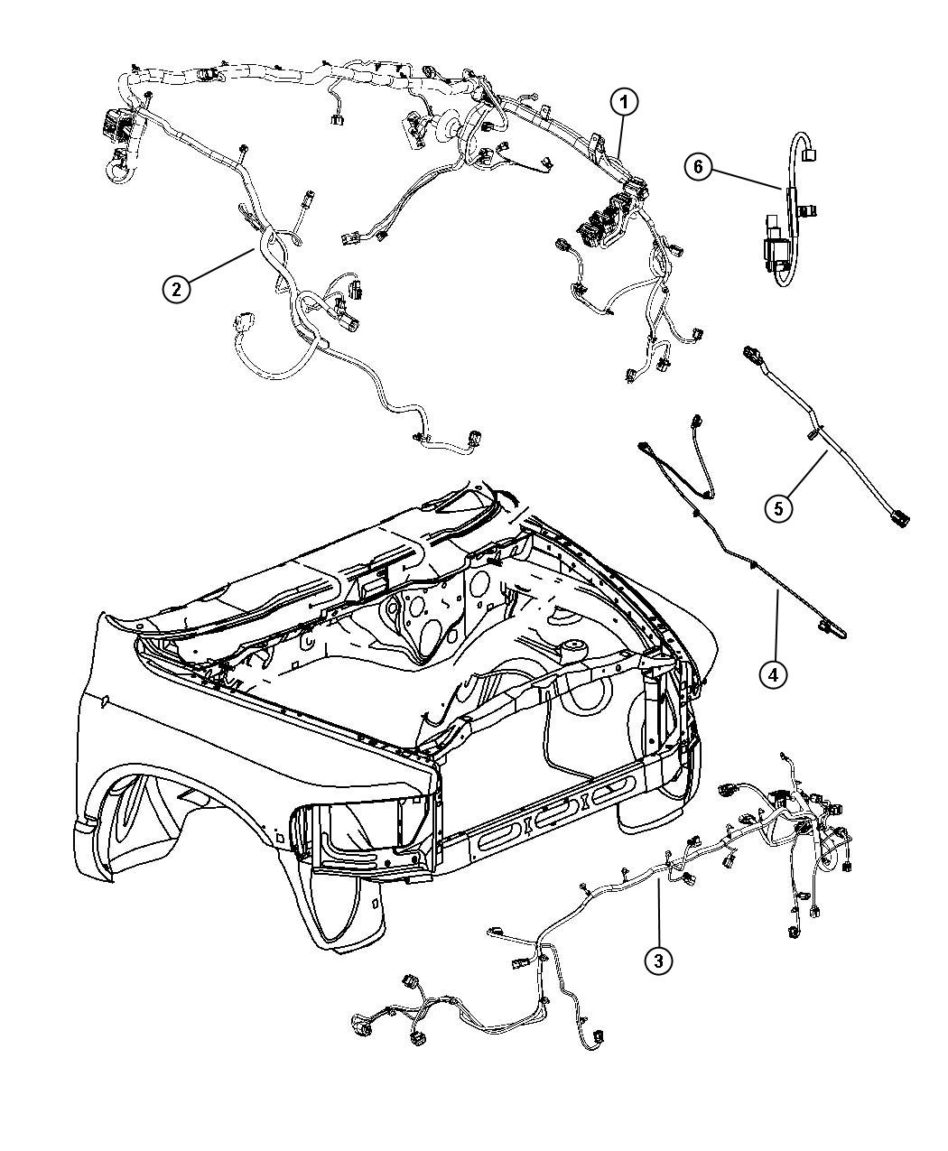 2011 Dodge Ram 1500 Wiring Dash Right 68064251AC Myrtle Beach SC - 2011 Dodge RAM 1500 Wiring Diagram