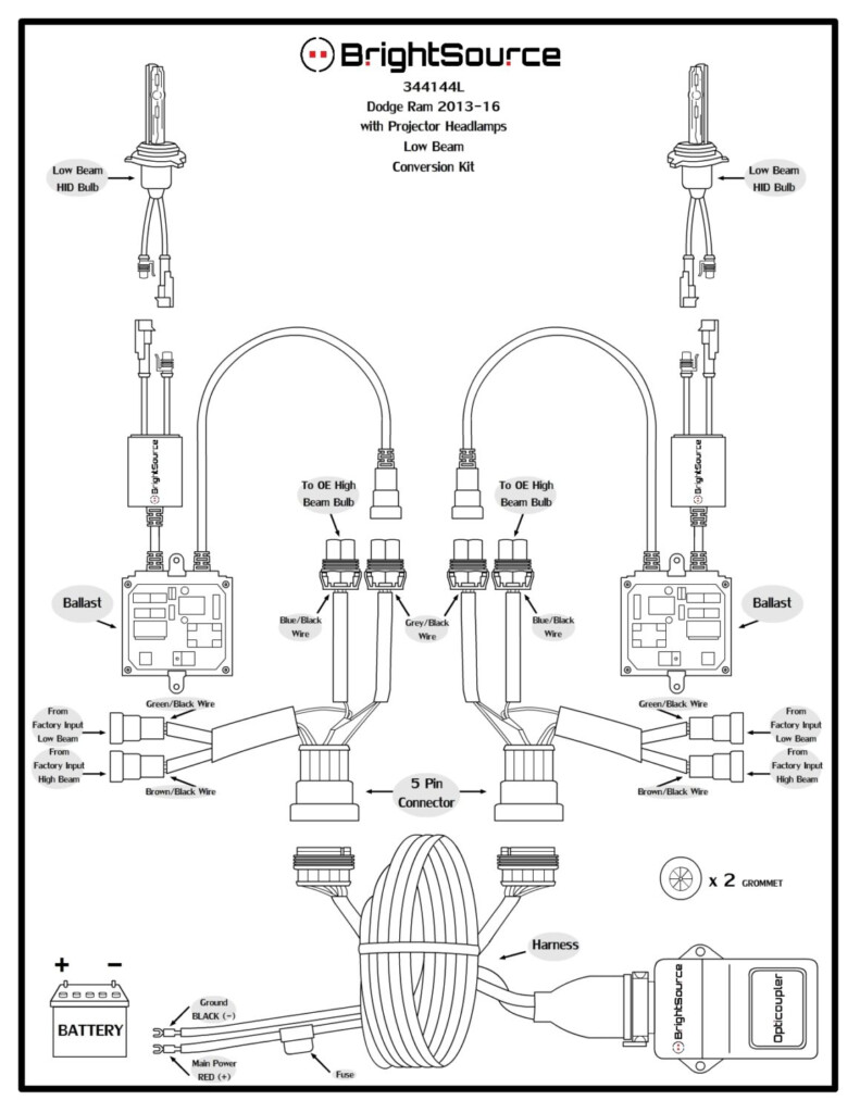 2014 Ram 1500 Headlight Wiring Diagrams - 97 Dodge RAM Headlight Switch Wiring Diagram