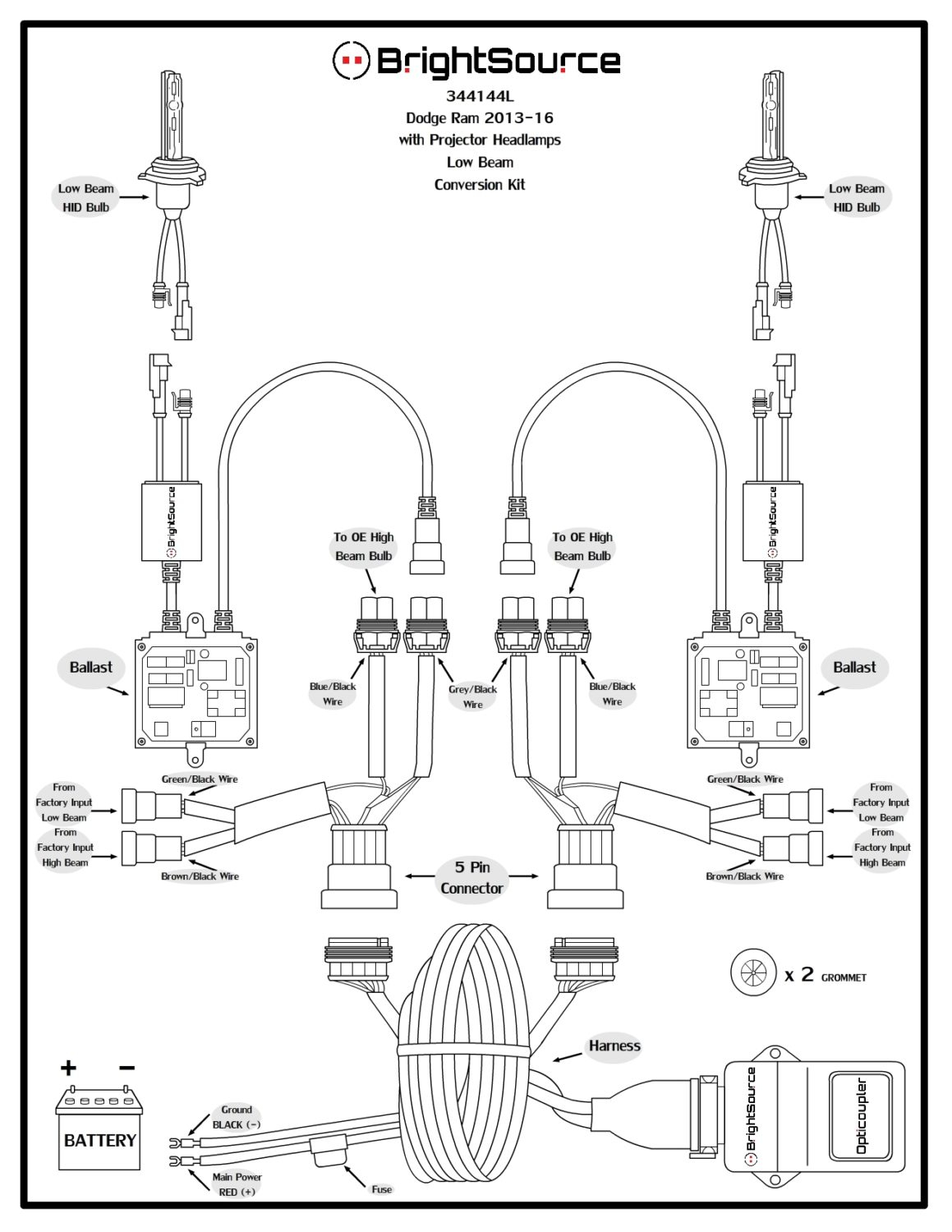 2014 Ram 1500 Headlight Wiring Diagrams - 97 Dodge RAM Headlight Switch Wiring Diagram