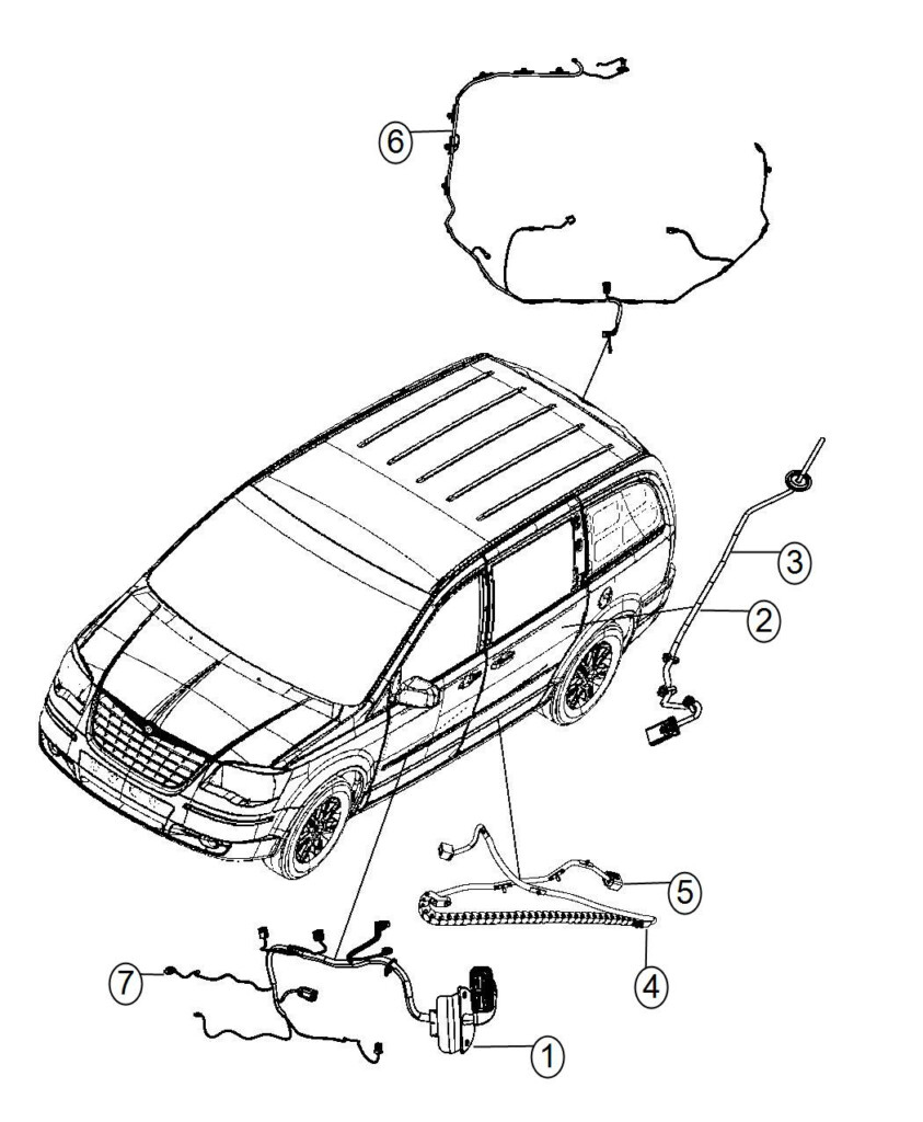 2014 Ram Wiring Liftgate 68068032AG Chrysler Jeep Dodge City  - 2015 Ram Promaster City Keyless Entry Wiring Diagram