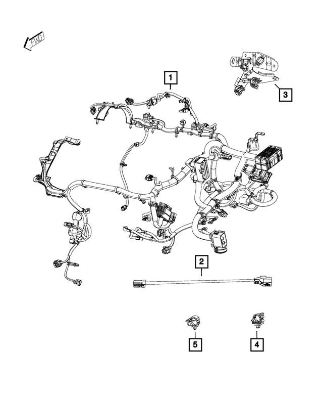 2015 2016 Ram ProMaster City Jumper Wiring 68350359AA My Mopar Parts - 2015 Ram Promaster Wiring Diagram