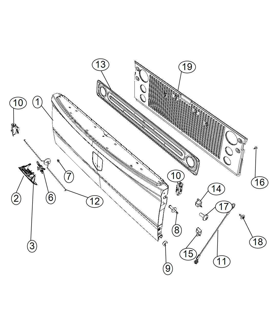 2016 RAM 2500 Tailgate Systemlimited Grouplimited 68105727AG  - 2016 Ram Tailgate Wiring Diagram