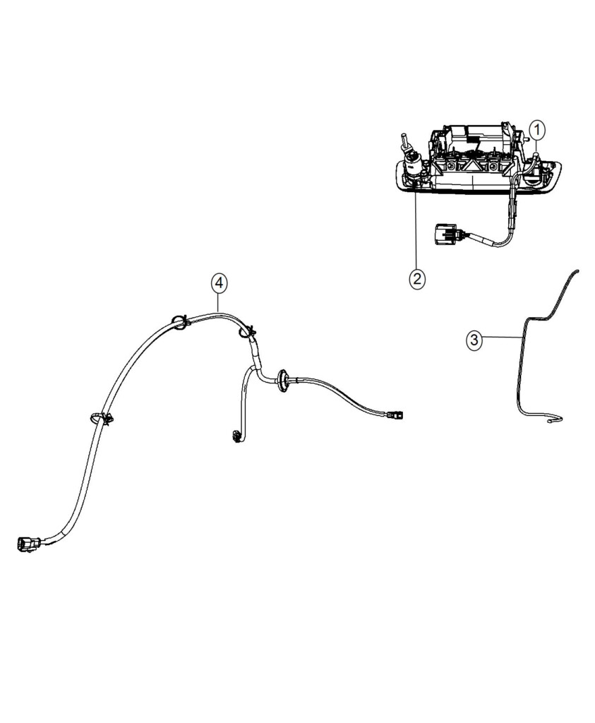 2017 Ram 2500 Camera Kit Wiring Back Up Jumper Tailgate  - 2017 Dodge RAM Backup Camera Wiring Diagram