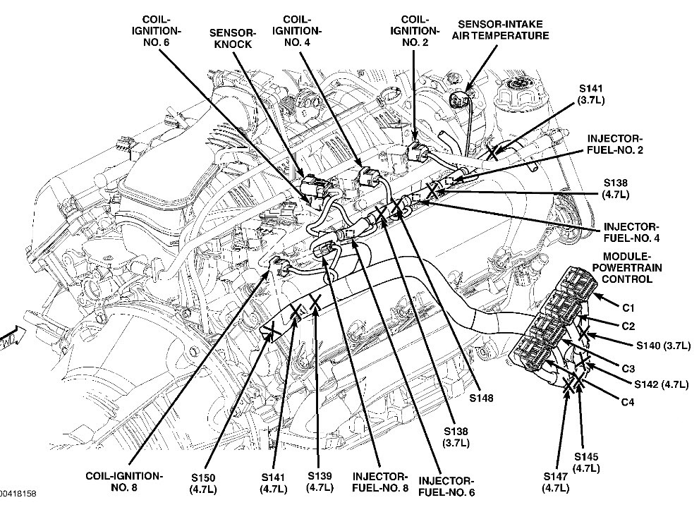 4 7 Engine Diagram Wiring Diagram Networks - 1995 Dodge RAM V 10 Wiring Diagram Pcm