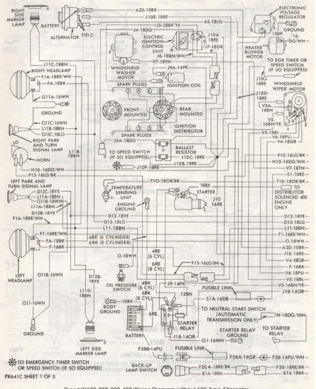 85 Dodge Ram Wiring Schematic - 1985 Dodge RAM Engine Wiring Diagram