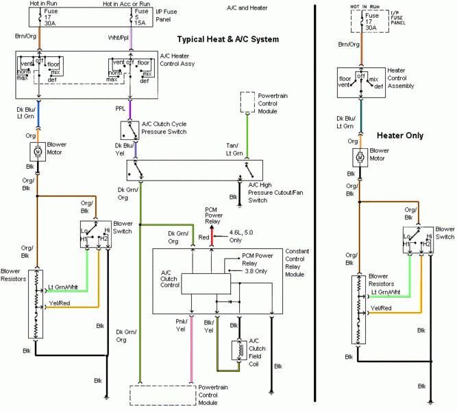 94 98 Mustang Air Conditioning Wiring Diagram - 1987 D100 Dodge RAM Wiring Diagram