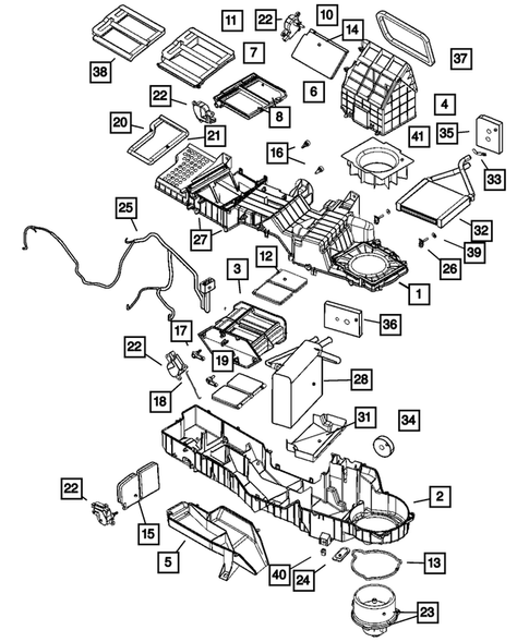 Air Conditioner And Heater Units For 2004 Dodge Ram 2500 DodgeParts - 2004 Dodge RAM 2500 Door Chime Wiring Diagram