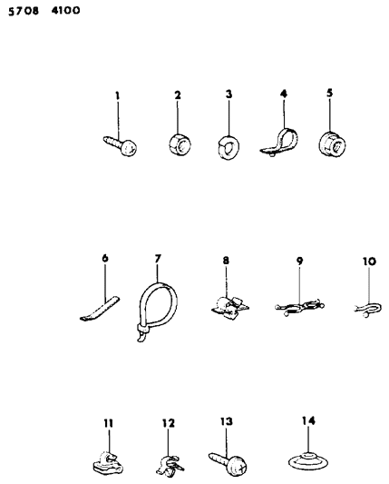 Attaching Parts Wiring Harness 1986 Dodge Ram 50 - 1986 Dodge RAM 50 Wiring Diagram