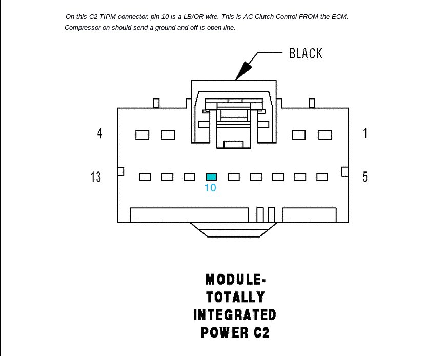 Benchtest Com Garage Repairing A Dodge Ram Air Conditioning And TIPM - 1997 Dodge RAM 2500 Diesel Wiring Diagram