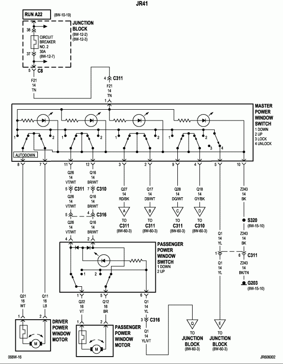 Chrysler Sebring Questions Power Windows Stopped Working Changed  - 2003 Dodge RAM Window Switch Wiring Diagram