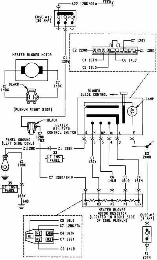 Dodge Caravan 1996 Blower Motor Schematic Wiring Diagram All About 