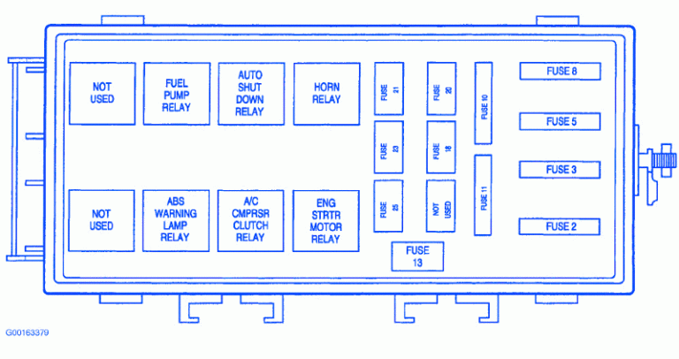 Dodge Intrepid 2002 Primary Fuse Box Block Circuit Breaker Diagram