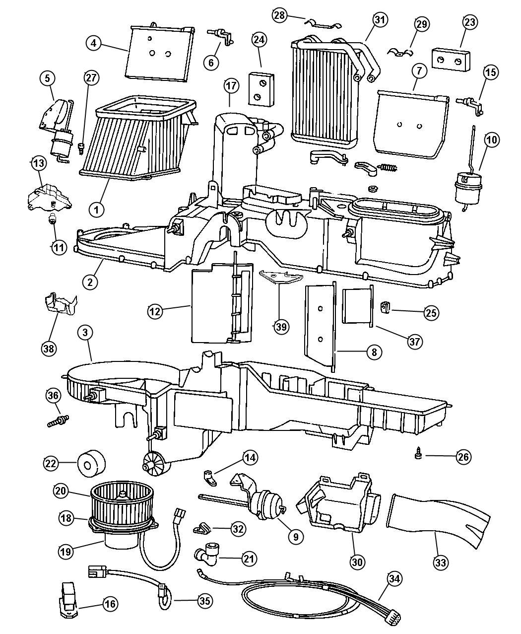 Dodge Ram 1500 Coupling Servo Adapter 05012923AB Mopar Parts  - 2010 Dodge RAM 1500 Air Conditioner Wiring Diagram