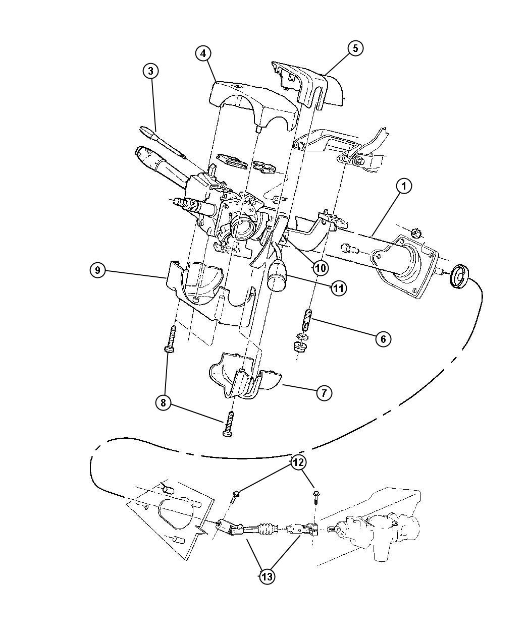 Dodge Ram 1500 Lever Gearshift 04690522AB Mopar Parts Overstock  - 2000 Dodge RAM 1500 Steering Colum Wiring Diagram