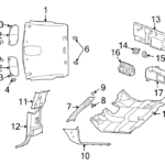 Dodge Ram 1500 Pillar Trim Panel QUAD CAB REGULAR CAB 5GR28TL2AE  - 2002 Dodge RAM 1500 Rear Door Wiring Harness Diagram