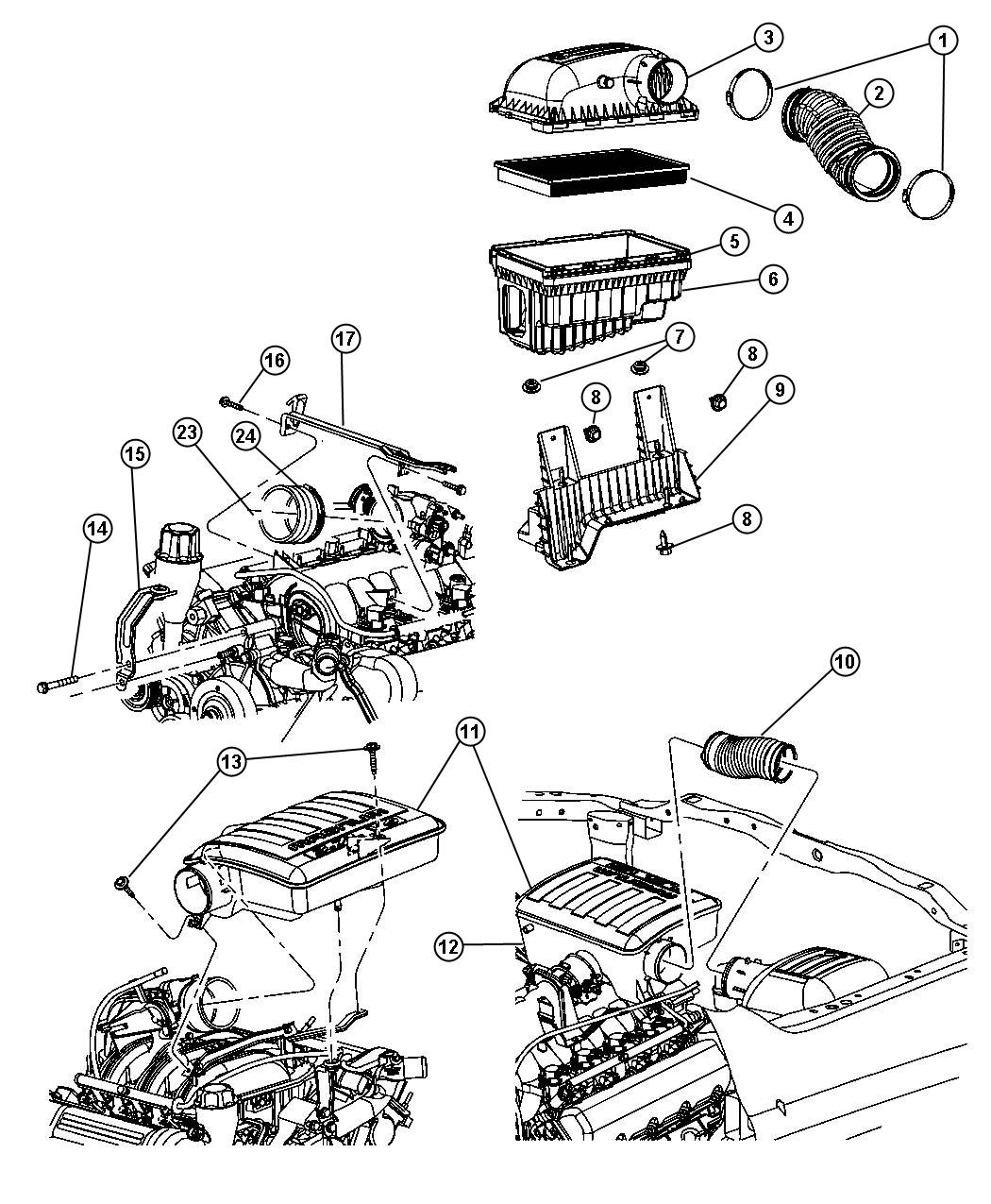 Dodge Ram 1500 Seal Throttle Body To Intake Throttle Body To  - 2006 Ram 1500 Throttle Body Wiring Diagram