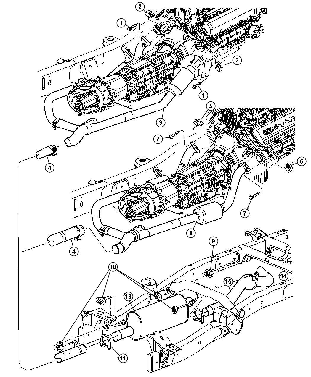 Dodge Ram 1500 Used For PIPE AND RESONATOR Exhaust Diesel Exhaust  - 2003 Dodge RAM 1500 Slt 4.7l Map Senser Wireing Diagram