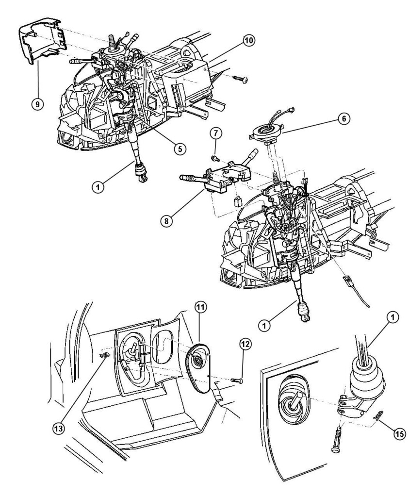 Dodge Ram 2500 Bearing Steering Column Shaft Upper Dbb Dgo With Or  - 2007 Dodge RAM Steering Column Wiring Diagram