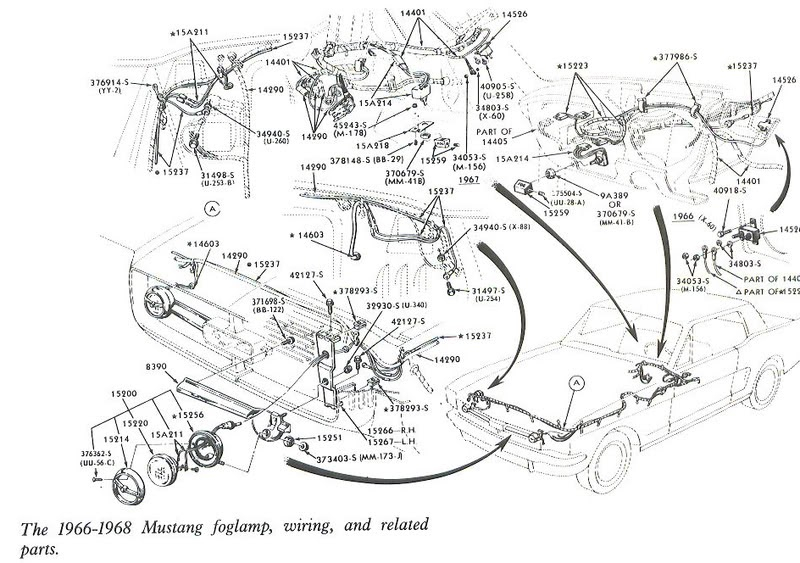 Free Auto Wiring Diagram 1966 1968 Mustang Foglamp Wiring