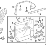 GMC Sierra 1500 Door Interior Trim Panel 23427666 GM Parts  - 2013 Ram 1500 Side Mirror Wiring Diagram