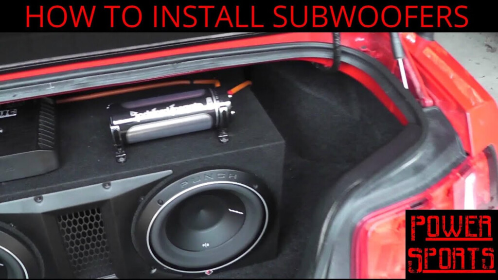 How To Install Subwoofers In A Ford Mustang Part 2 Wiring The  - 2011 Ram Sub Wiring Diagram