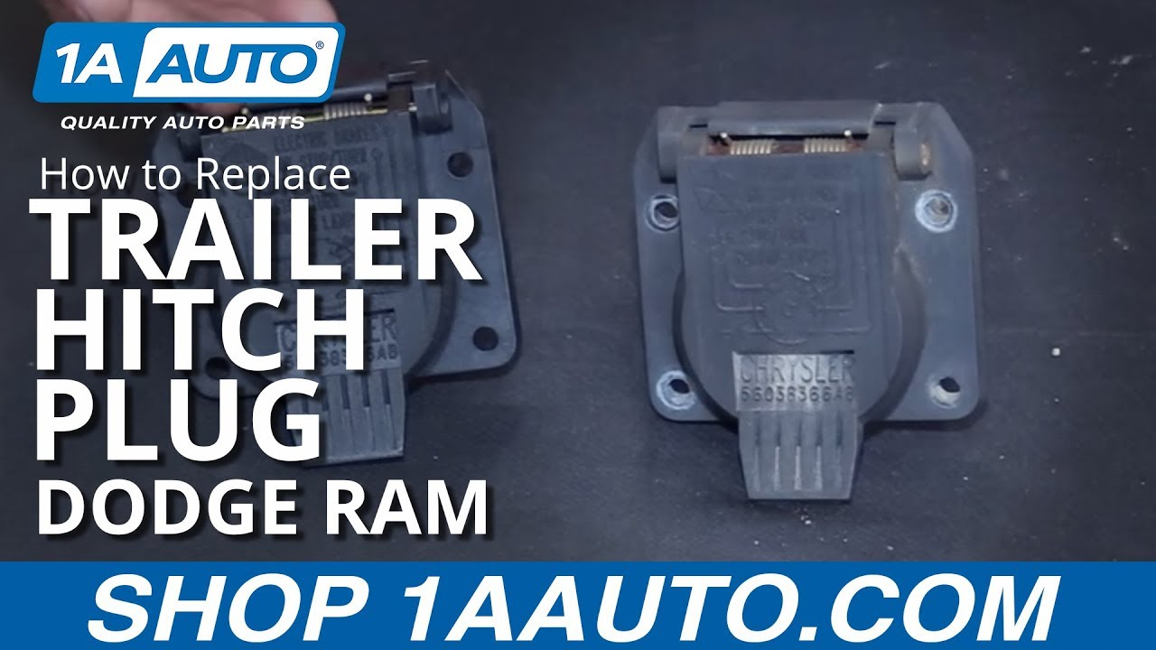 How To Replace Trailer Hitch Plug 98 10 Dodge Ram YouTube - 2014 Dodge RAM Sport Wiring Diagram