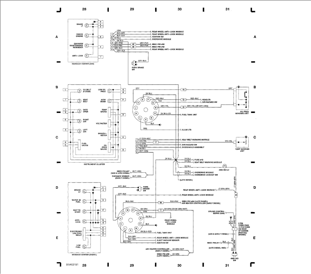 I Am Looking For The Wiring Diagram For A 1991 Dodge Diesel 2500 - 1991 Dodge RAM 250 Wiring Diagram