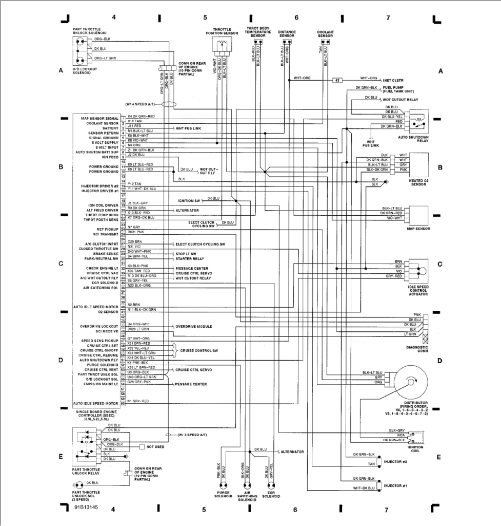 I Am Looking For The Wiring Diagram For A 1991 Dodge Diesel 2500 - 1991 Dodge RAM 250 Wiring Diagram