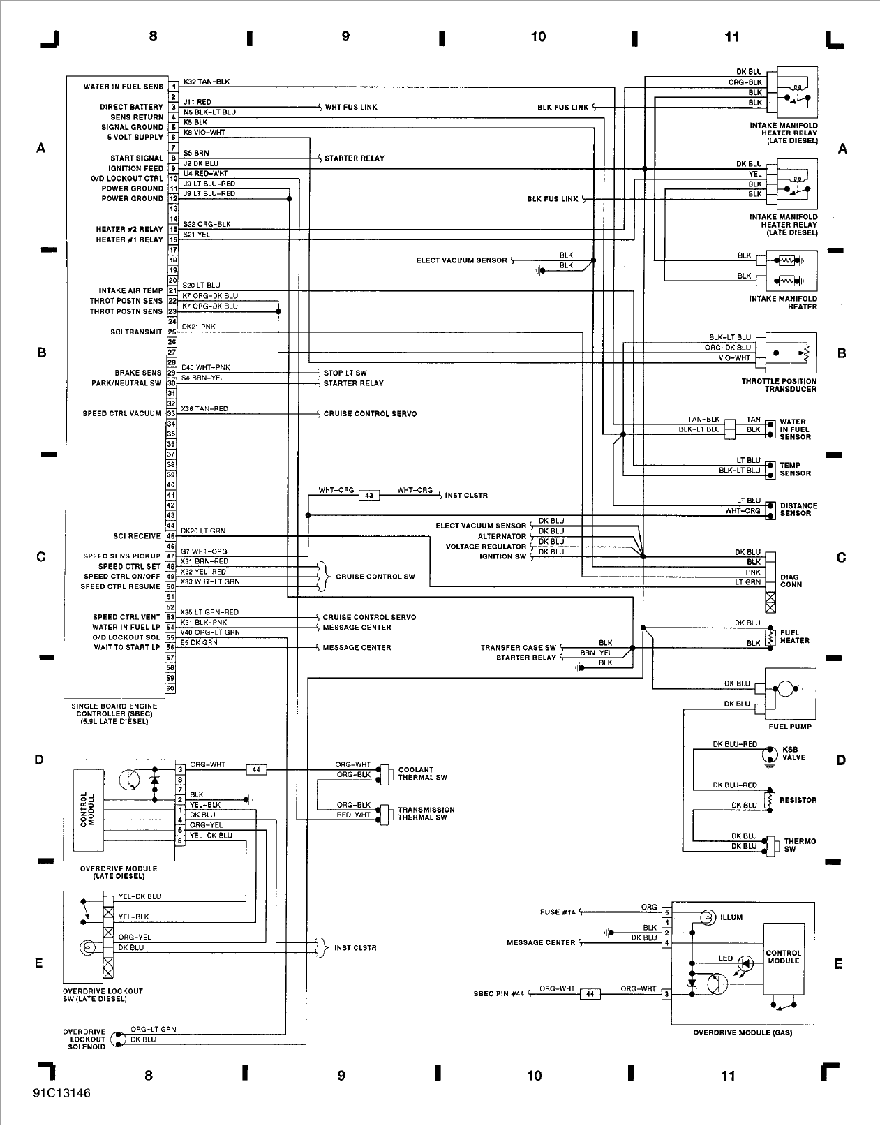 I Am Looking For The Wiring Diagram For A 1991 Dodge Diesel 2500 - 1991 Dodge RAM 250 Wiring Diagram