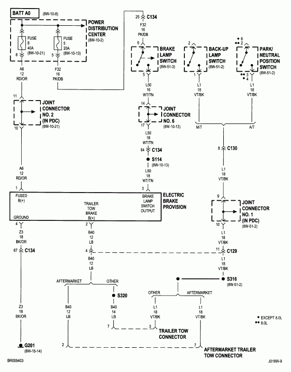 I Have A 2001 Dodge Ram 1500 4x4 And Im Having Trouble With The Trailer  - 2001 Dodge RAM O2 Wiring Diagram